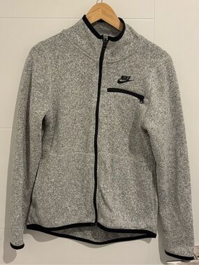 Nike Full Zip Fleece Summit Jacket Heather Grey Women’s Medium